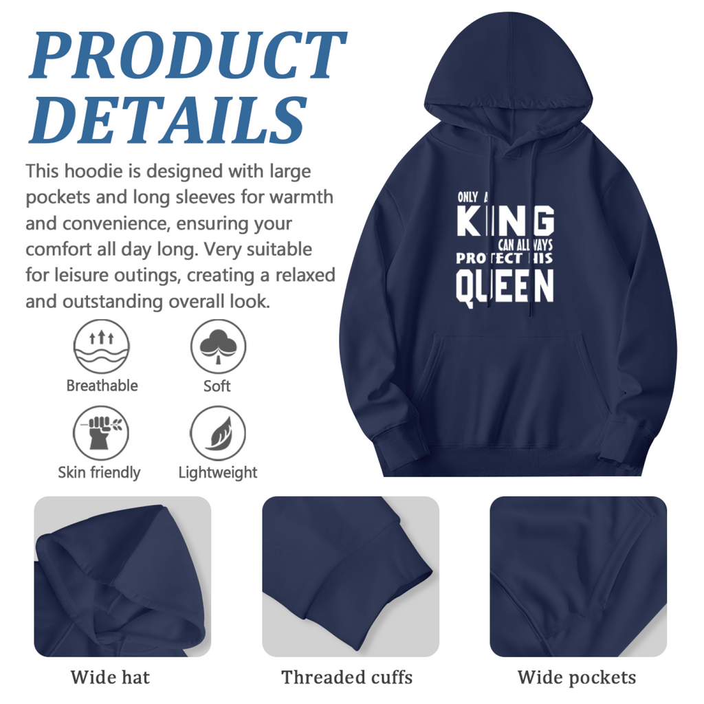Hand Drawn Art Hoodie - Illustrated Design Pullover #0667 product image 6