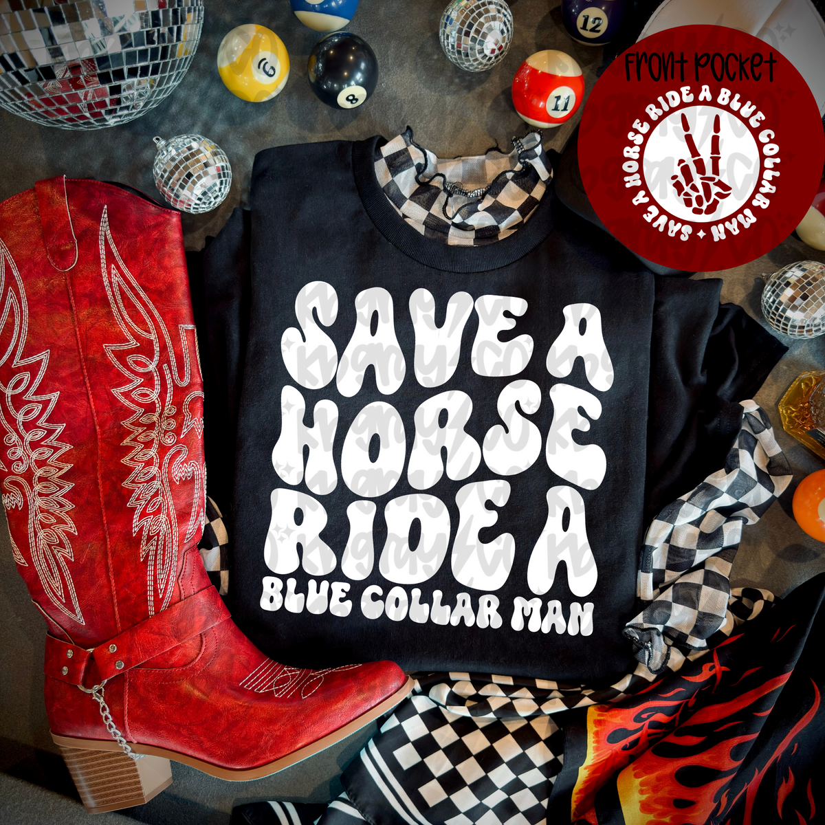 Save a horse ride a blue collar man