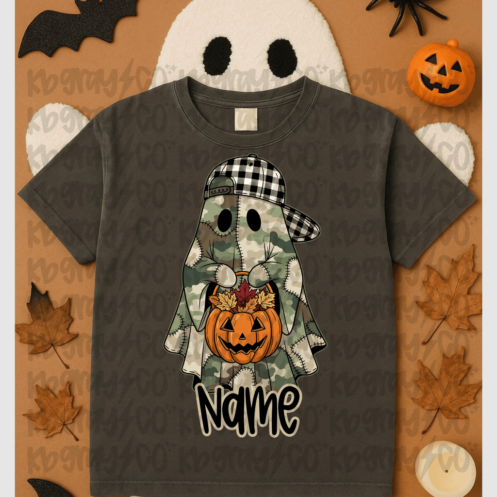 Custom Name Ghost - infant toddler and youth