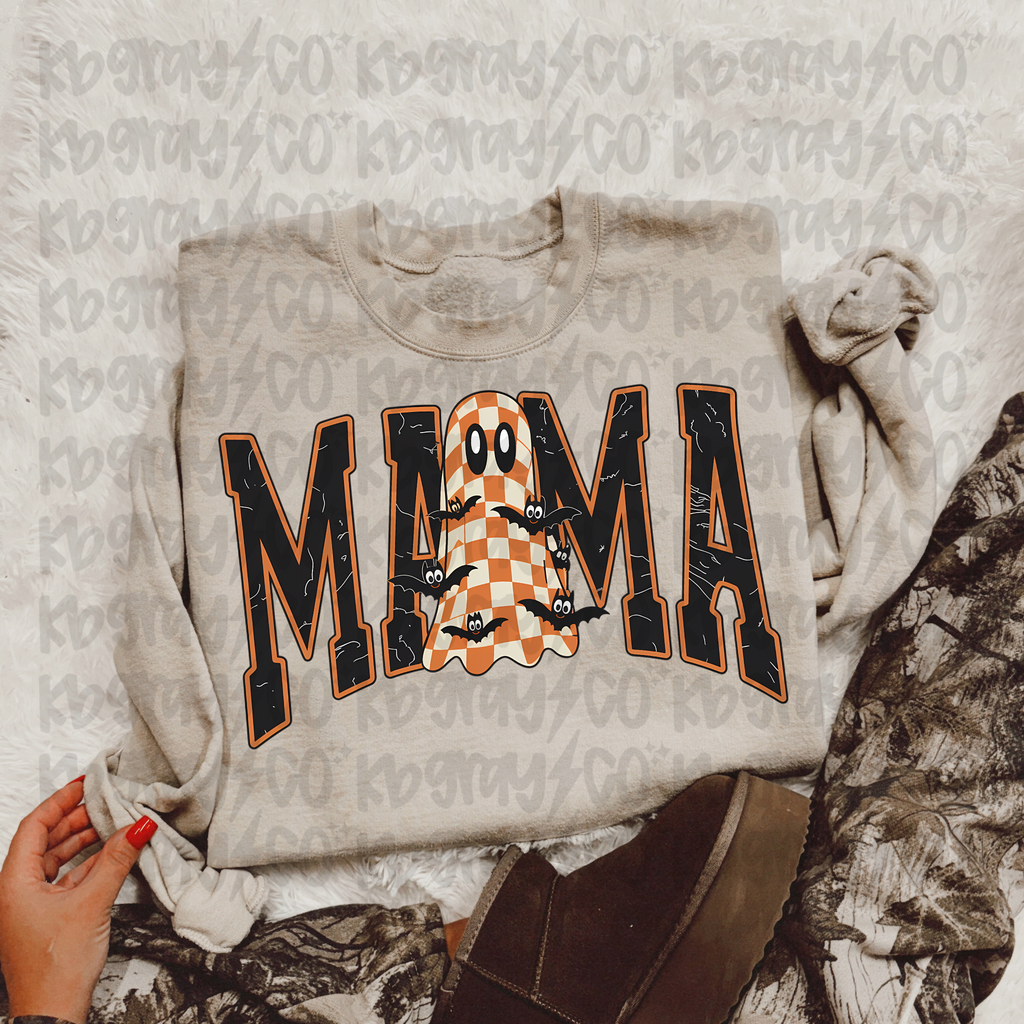 Mama - checkered ghost