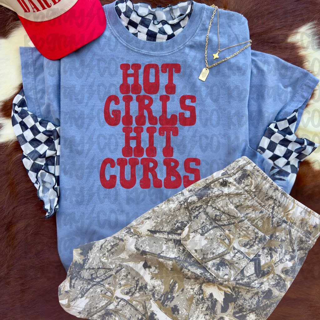Hot girls hit curbs