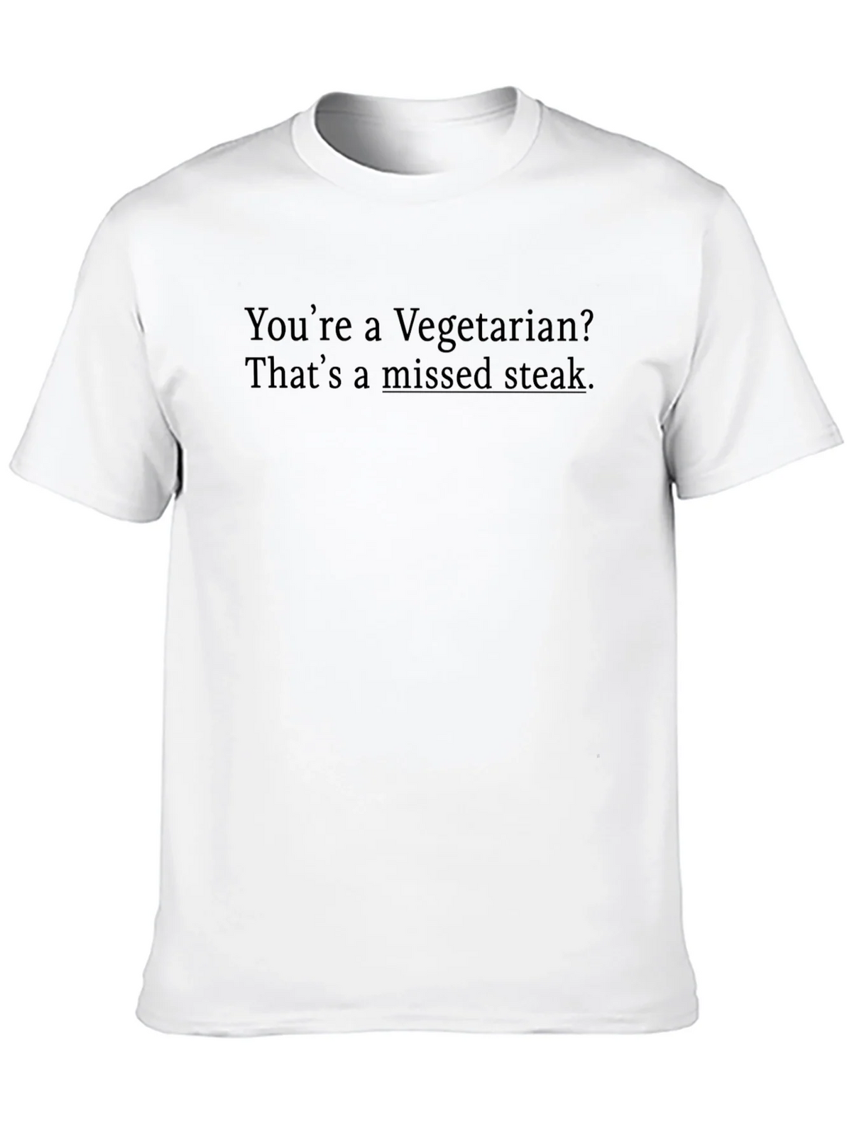 Vegetarian Missed Steak T-Shirt Funny Gift product image 9