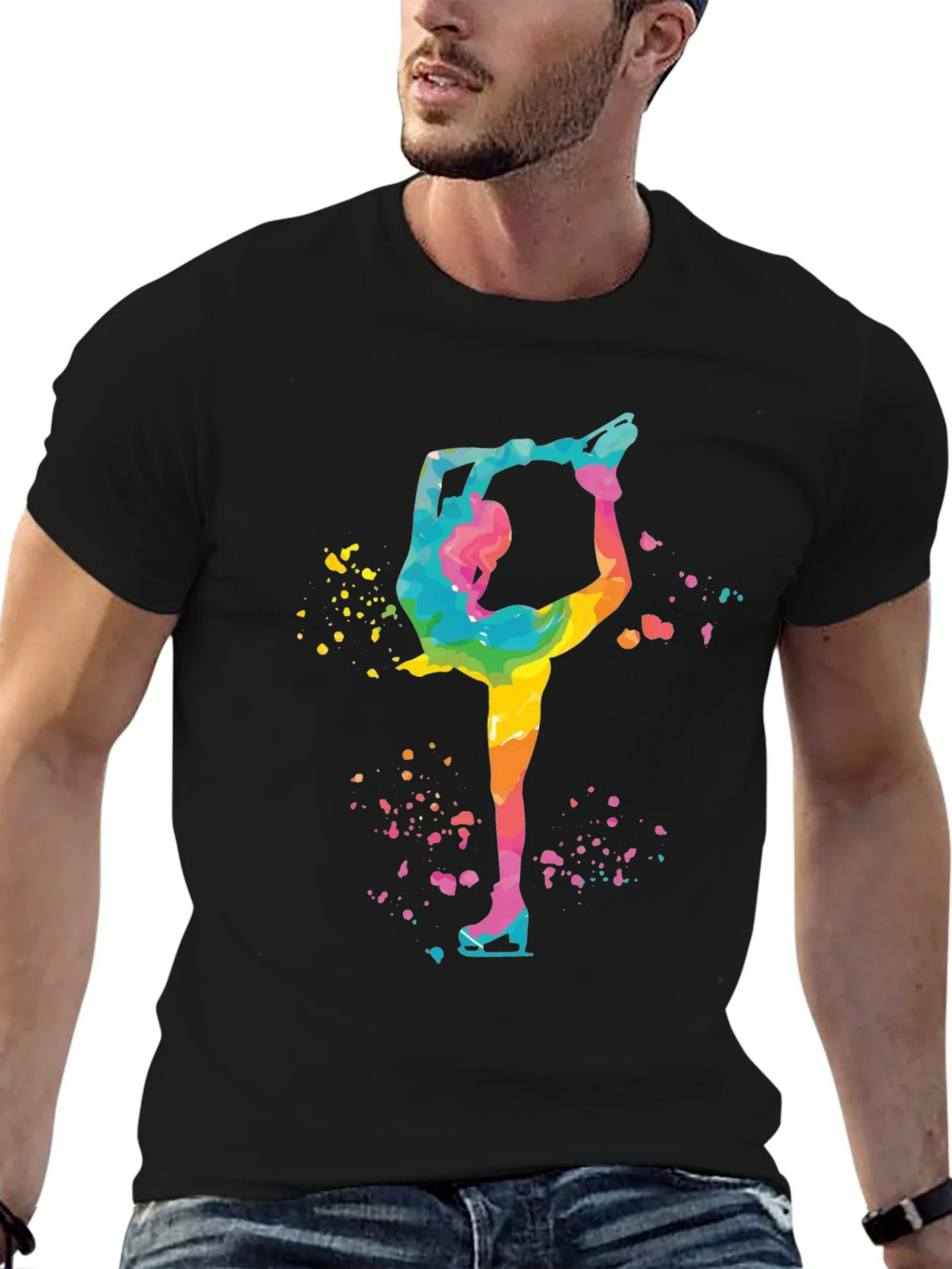 Figure Skating Colorful T-Shirt product image 6