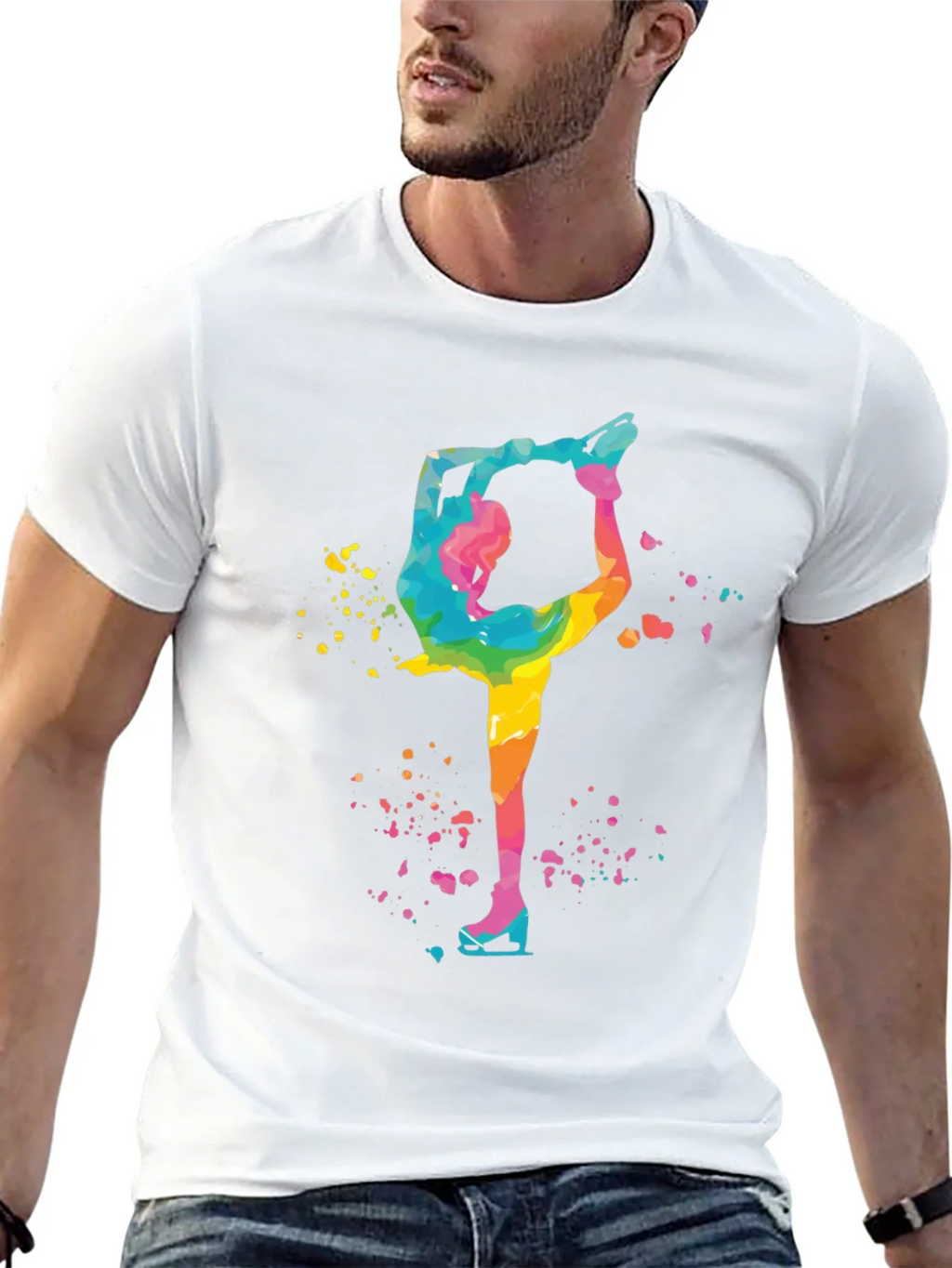 Figure Skating Colorful T-Shirt product image 12