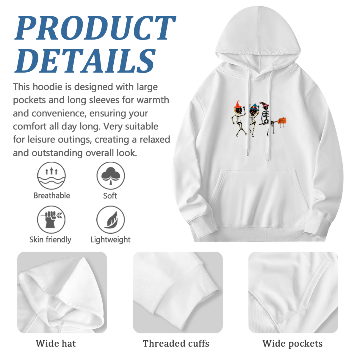 Halloween Spooky Hoodie - Stand Out Design Pullover #0647 product image 6