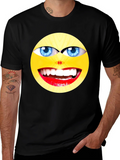 Crazy Smiley Face Graphic Tee product image 1