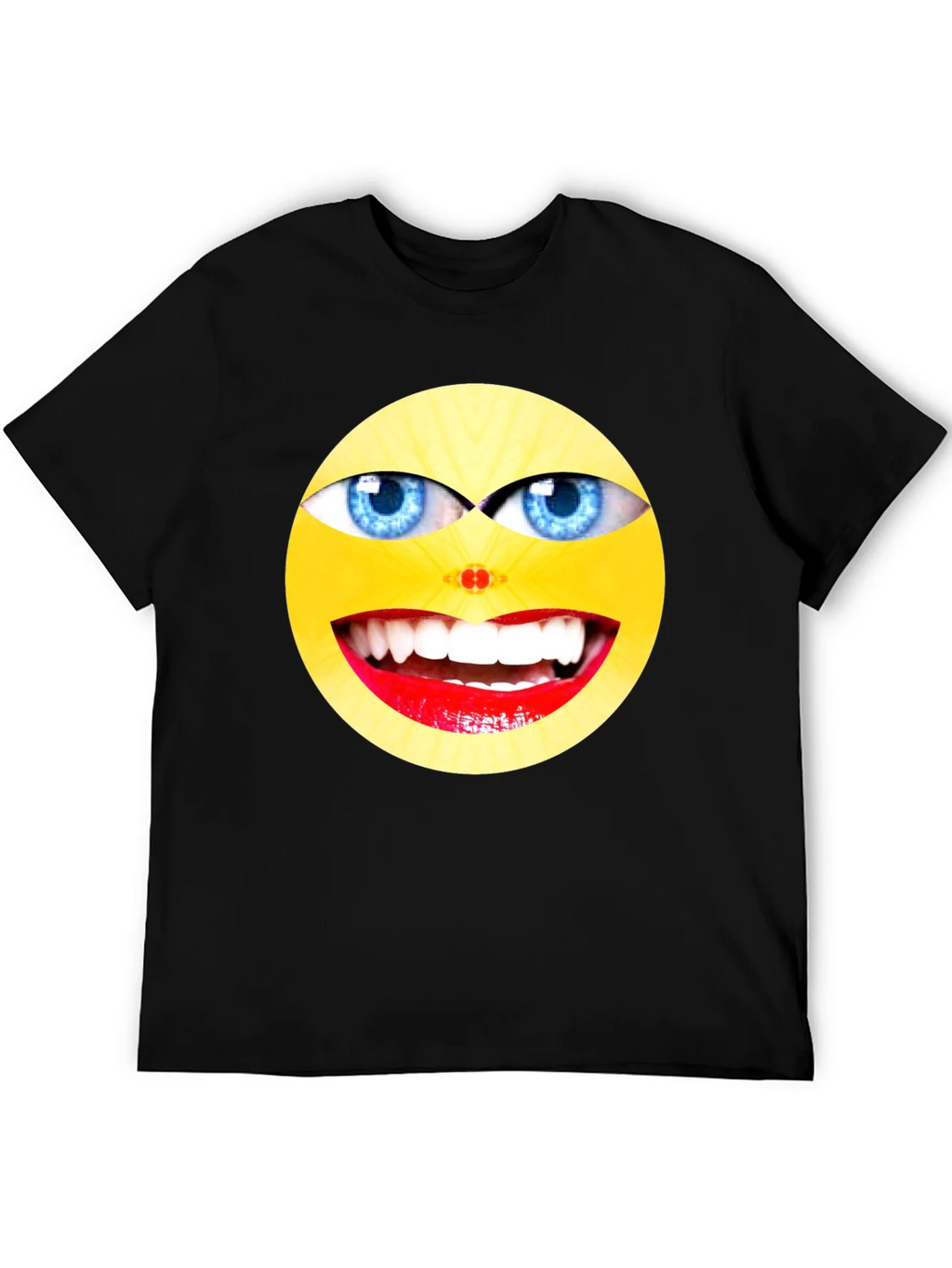 Crazy Smiley Face Graphic Tee product image 5