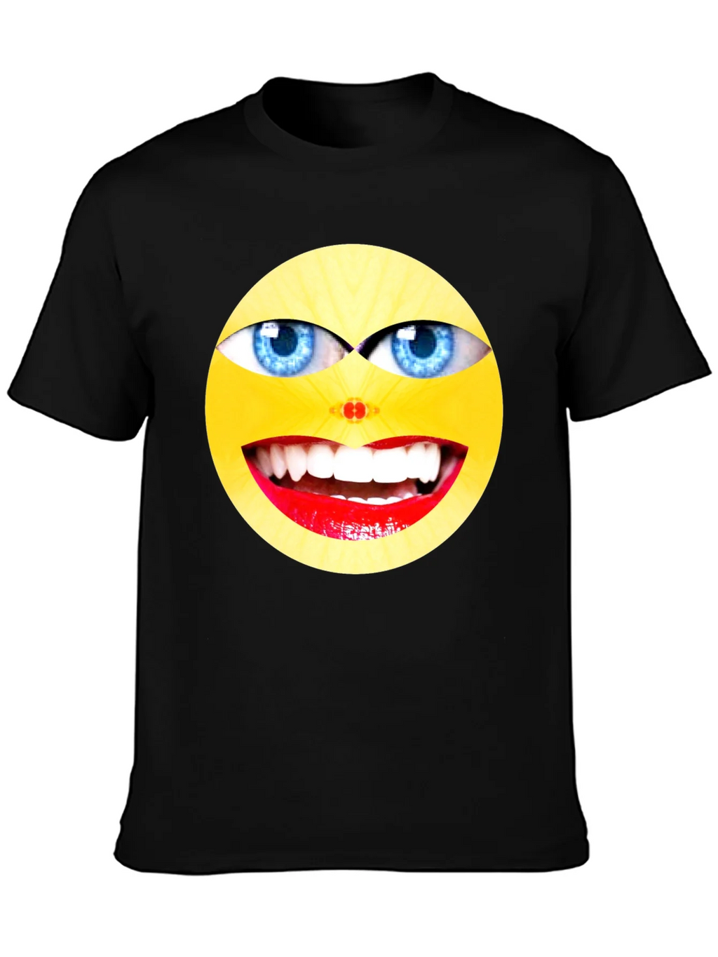 Crazy Smiley Face Graphic Tee product image 3