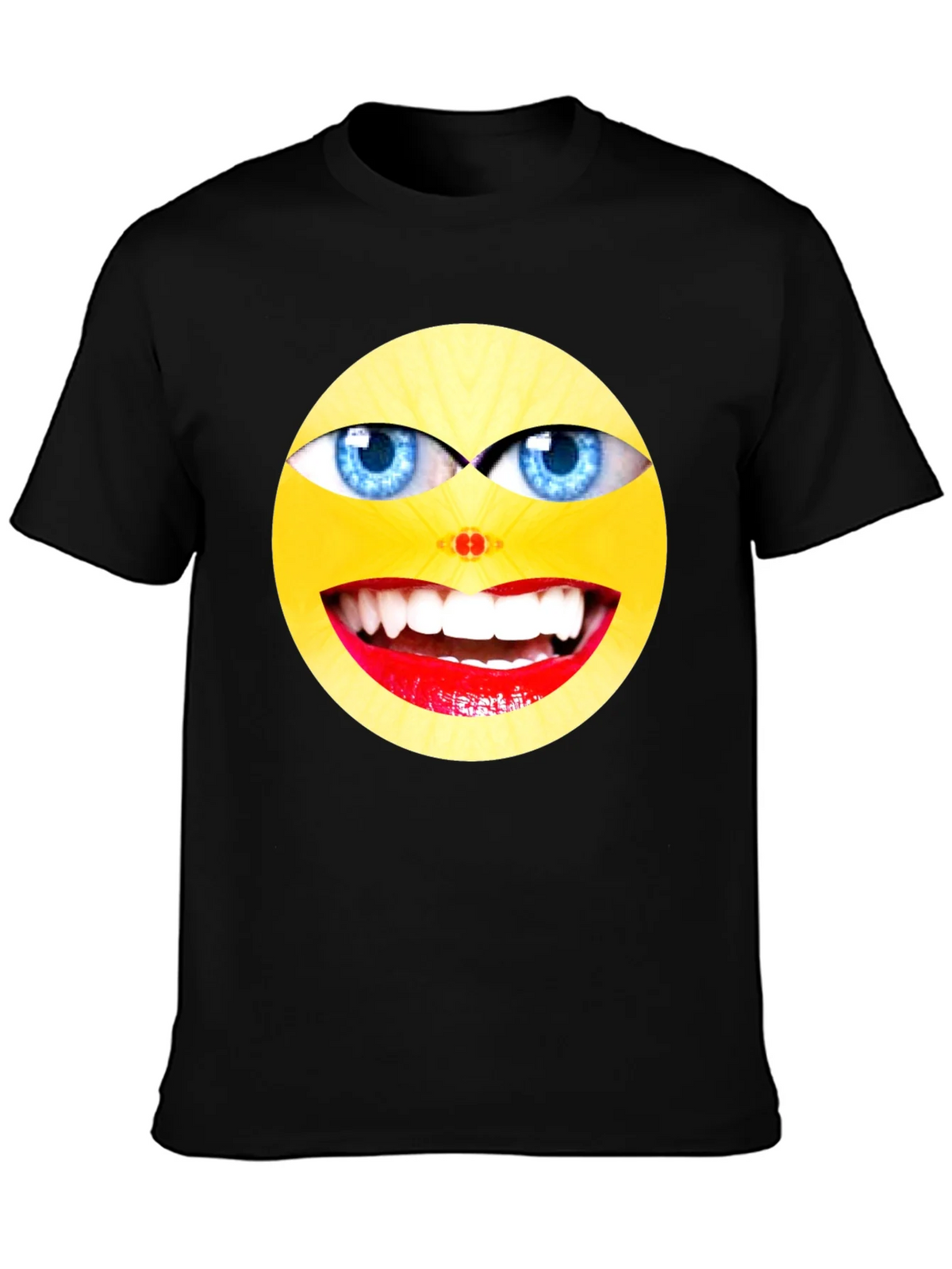 Crazy Smiley Face Graphic Tee product image 3