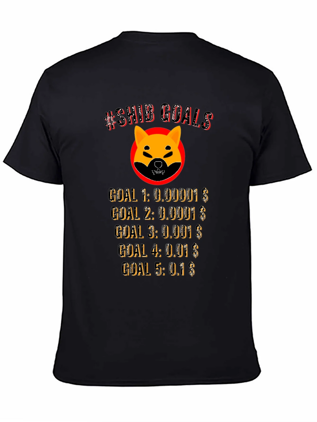 Shiba Inu Crypto Goals T-Shirt product image 2