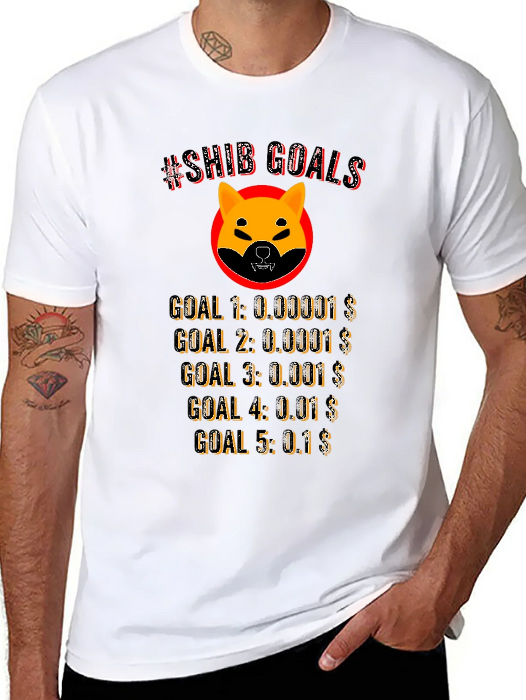 Shiba Inu Crypto Goals T-Shirt product image 5