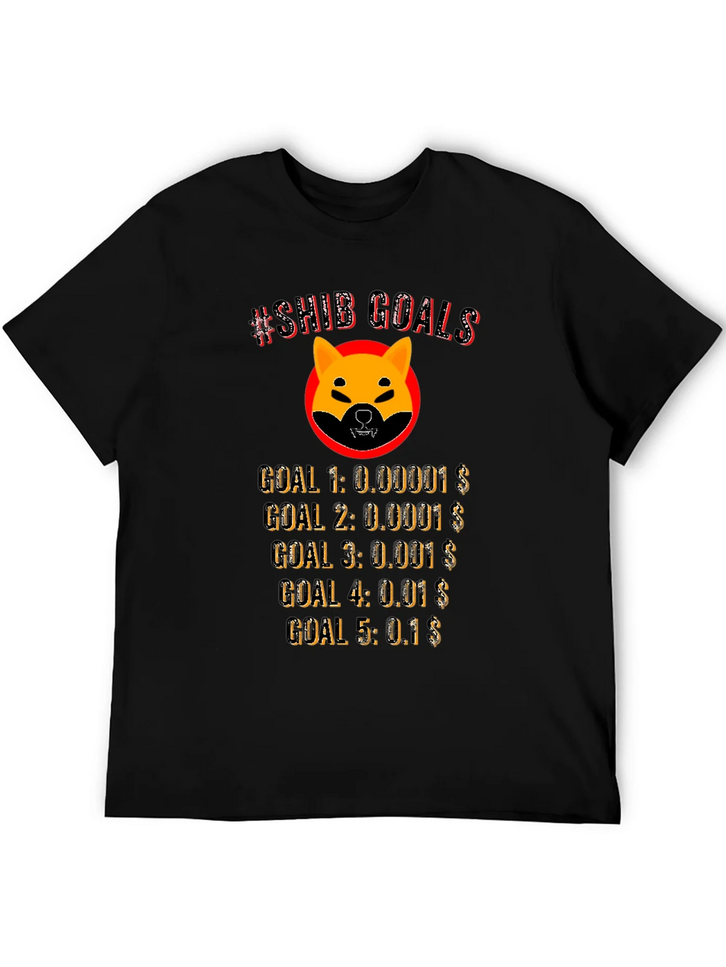 Shiba Inu Crypto Goals T-Shirt product image 3