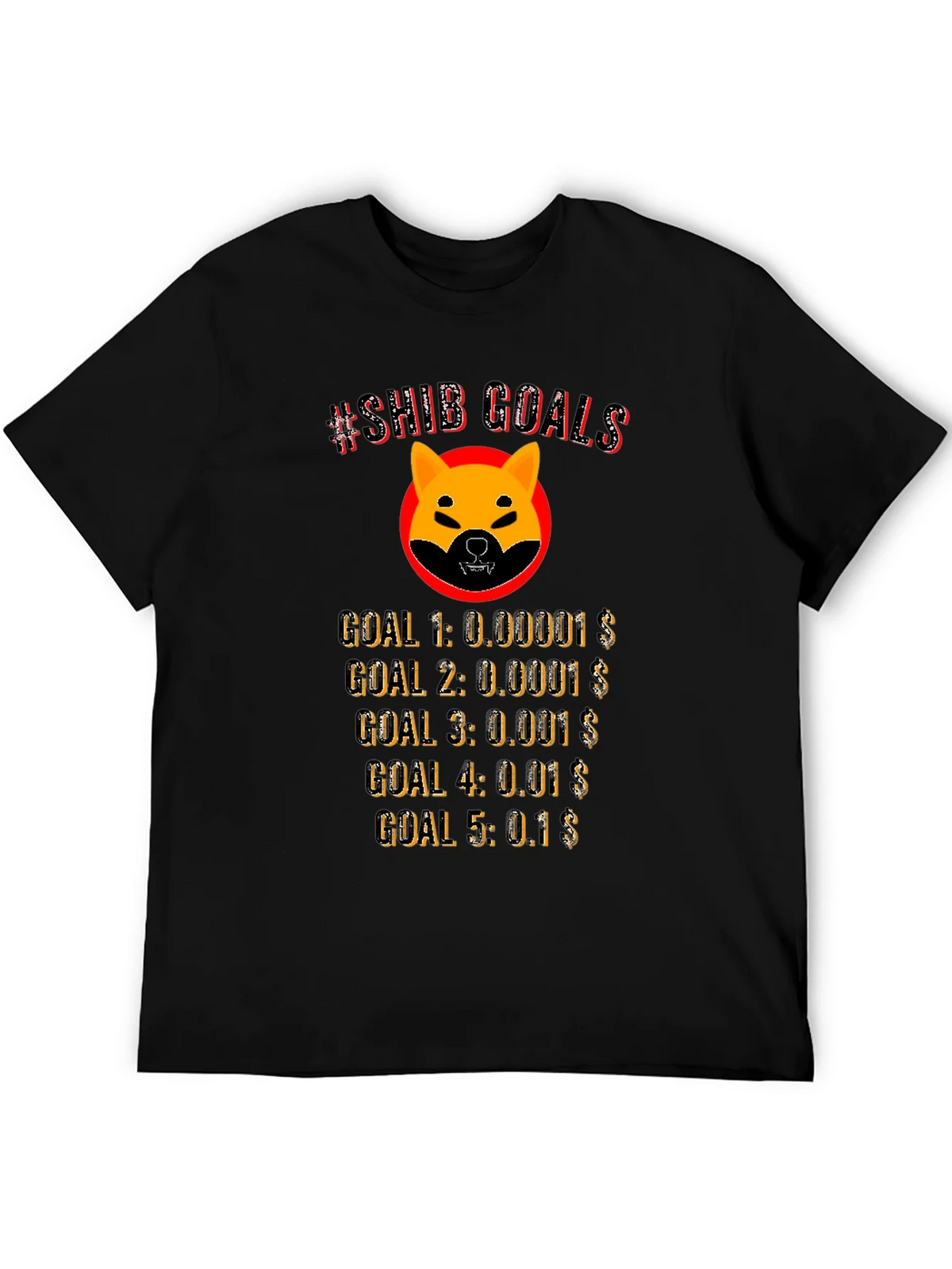 Shiba Inu Crypto Goals T-Shirt product image 3