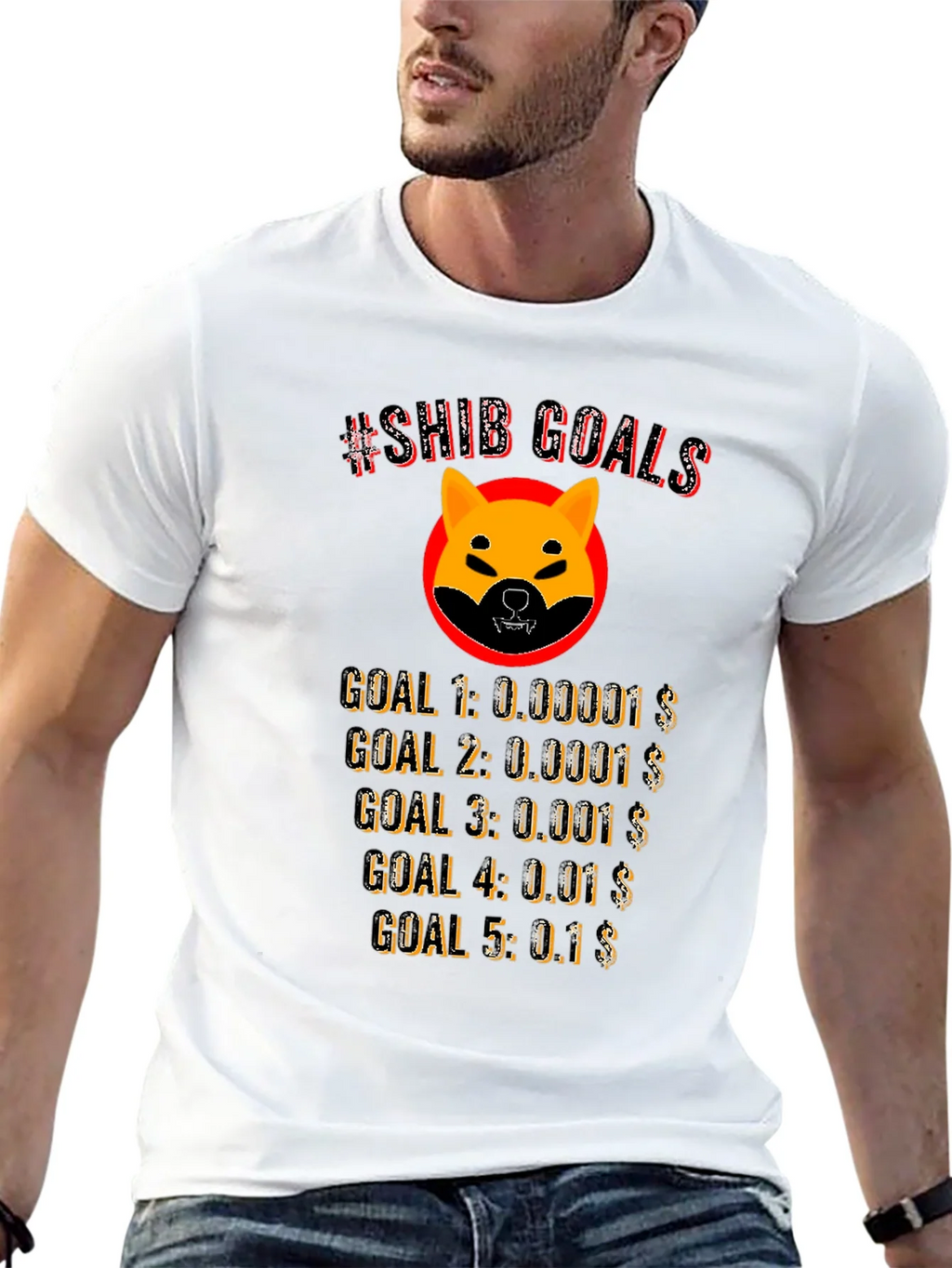 Shiba Inu Crypto Goals T-Shirt product image 9
