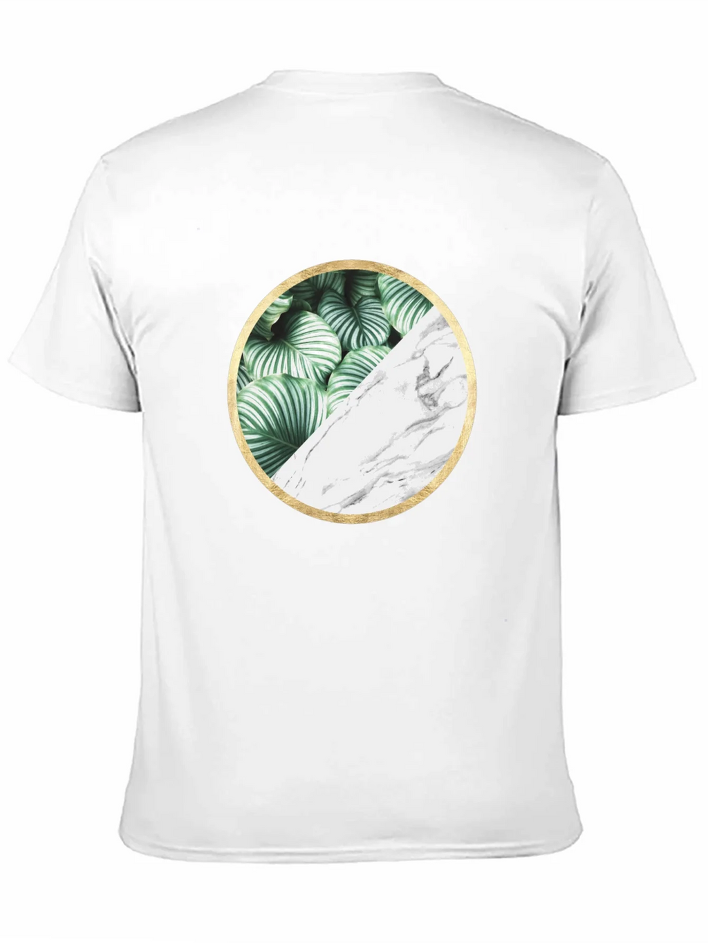 Nature Marble Circle Graphic Black Tee product image 10