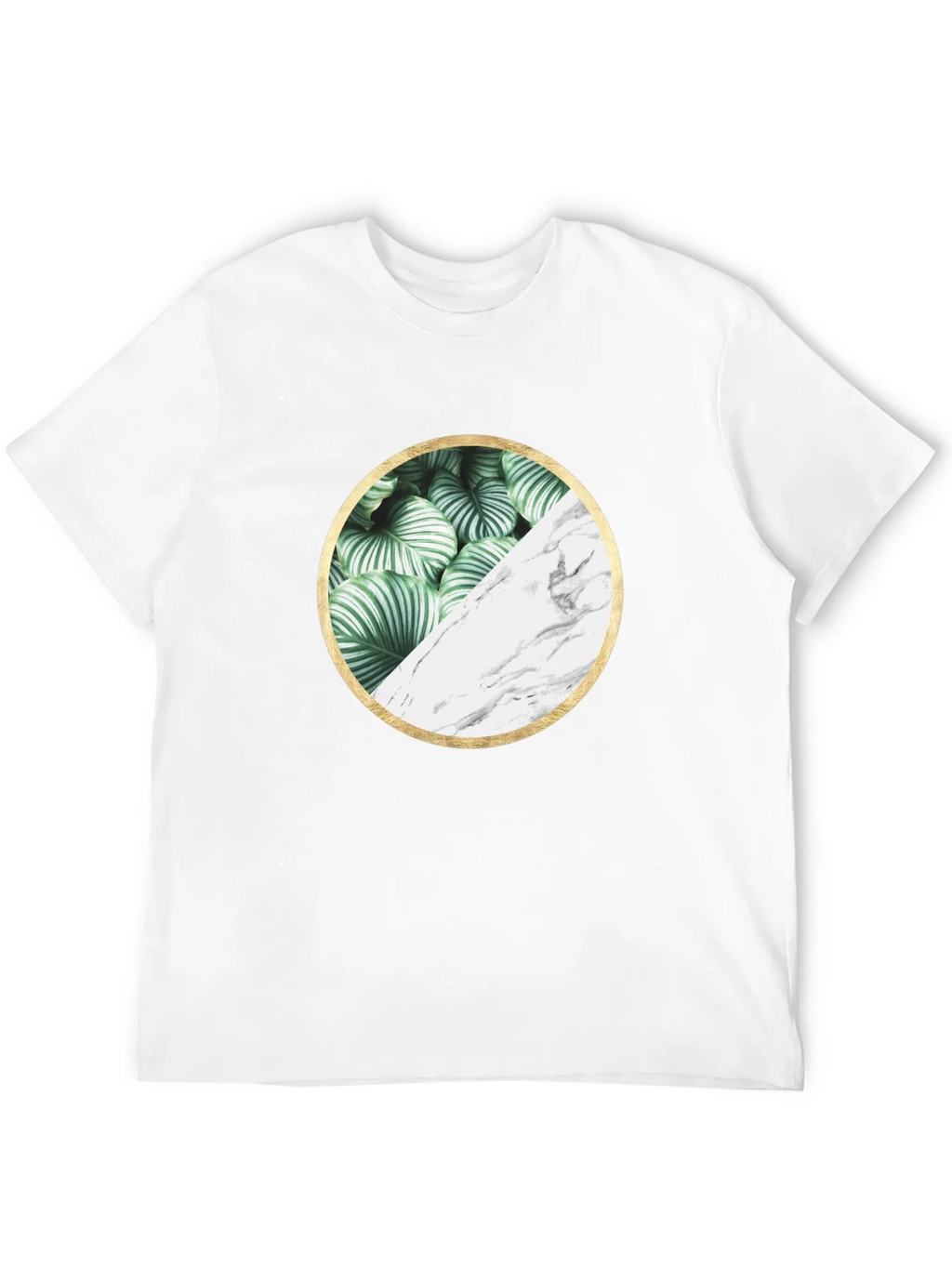 Nature Marble Circle Graphic Black Tee product image 11