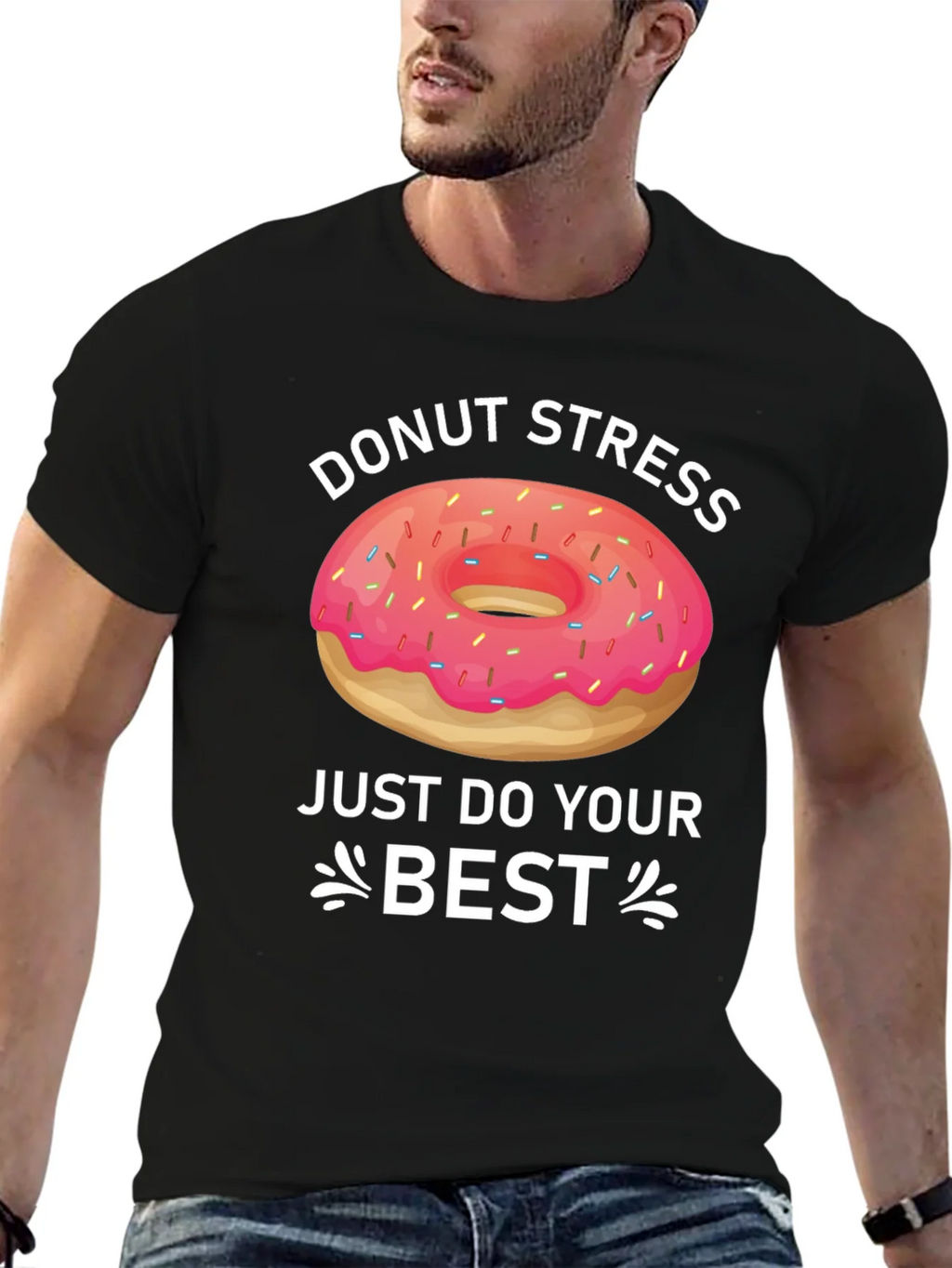Donut Stress T-Shirt Funny Graphic Tee product image 6