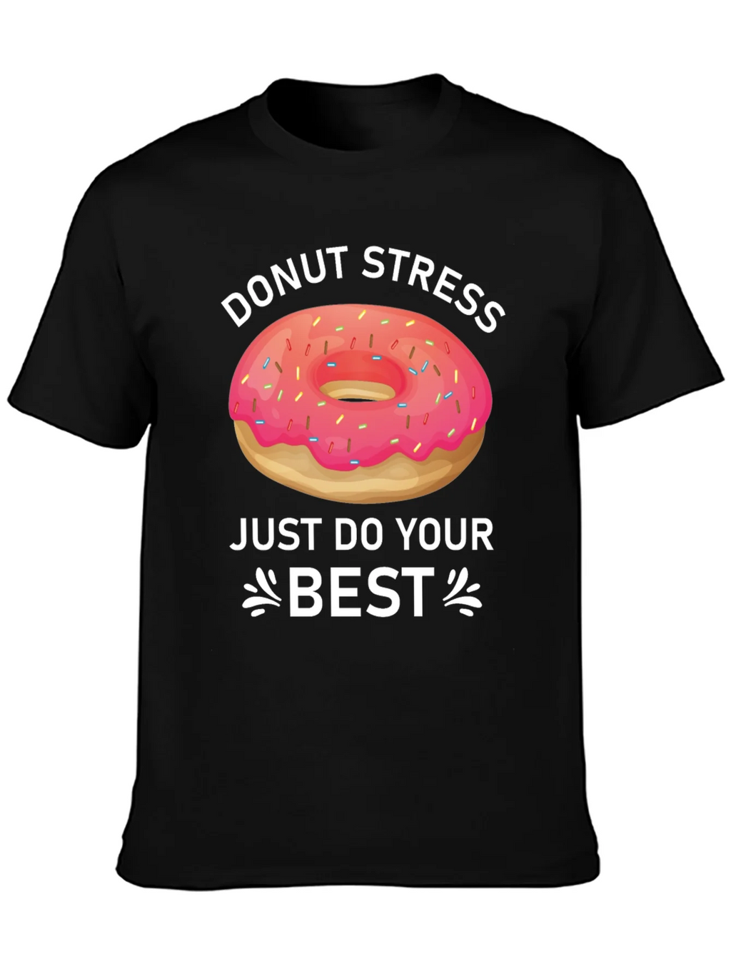 Donut Stress T-Shirt Funny Graphic Tee product image 3