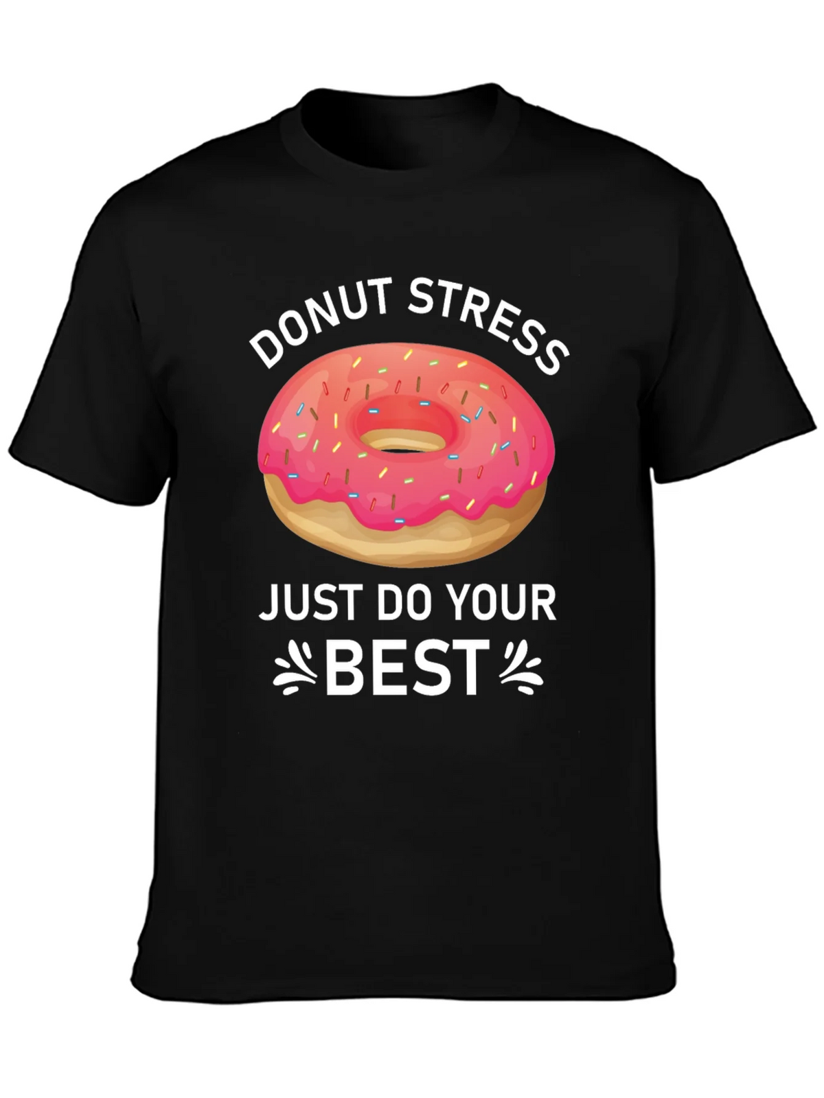 Donut Stress T-Shirt Funny Graphic Tee product image 3