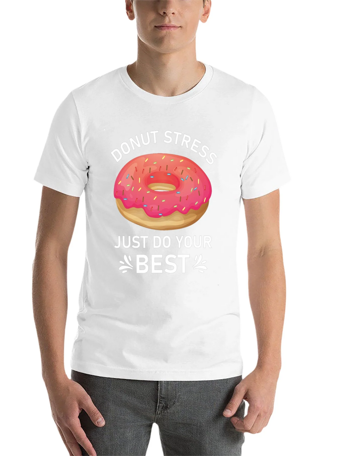 Donut Stress T-Shirt Funny Graphic Tee product image 10