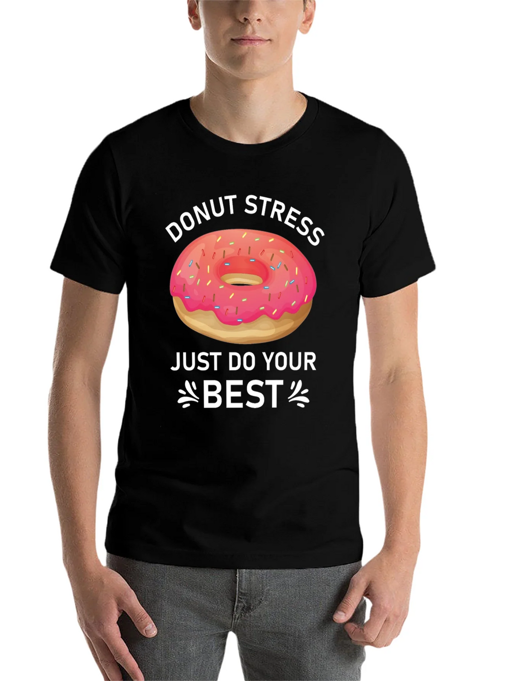 Donut Stress T-Shirt Funny Graphic Tee product image 4