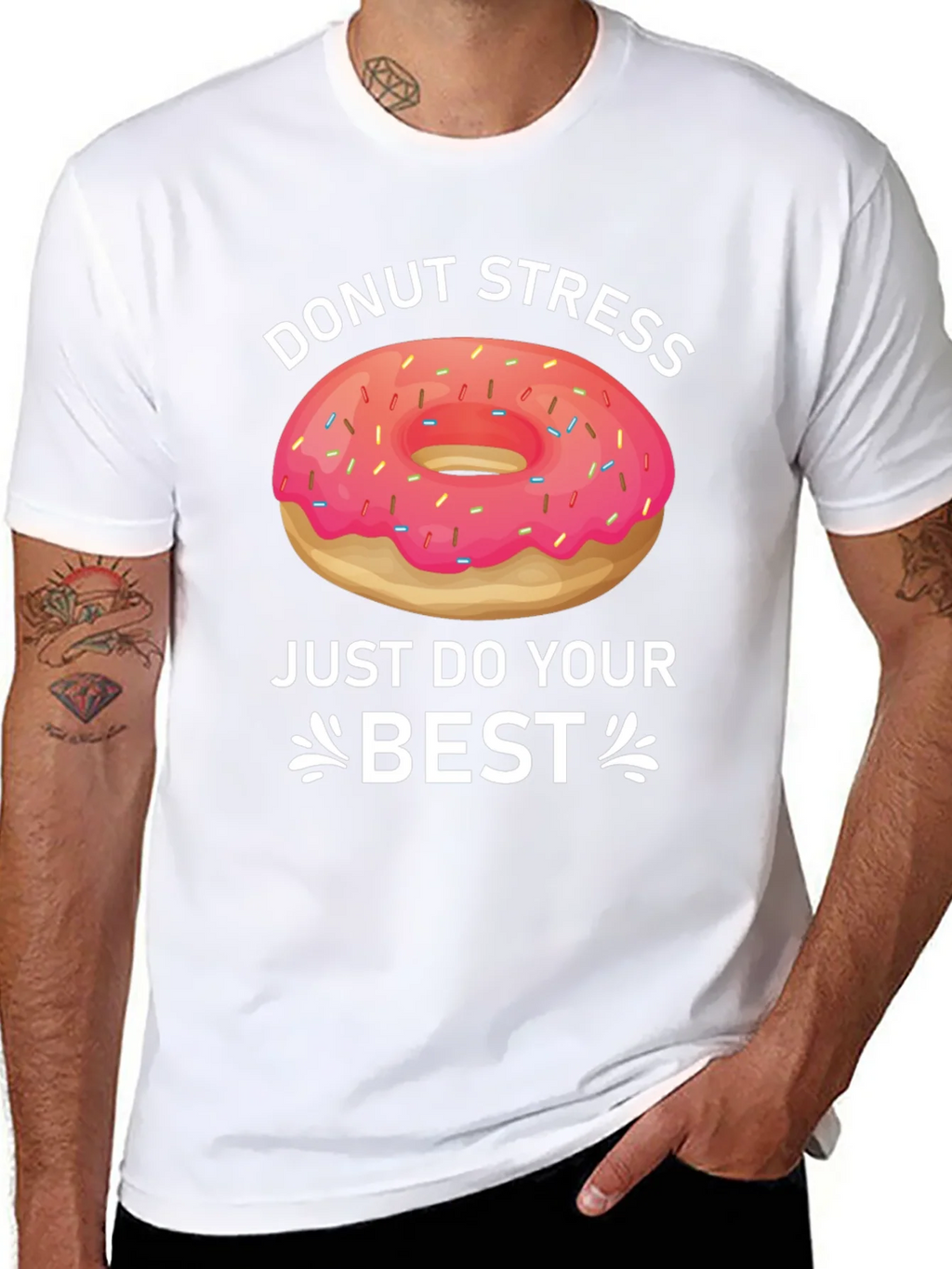 Donut Stress T-Shirt Funny Graphic Tee product image 7