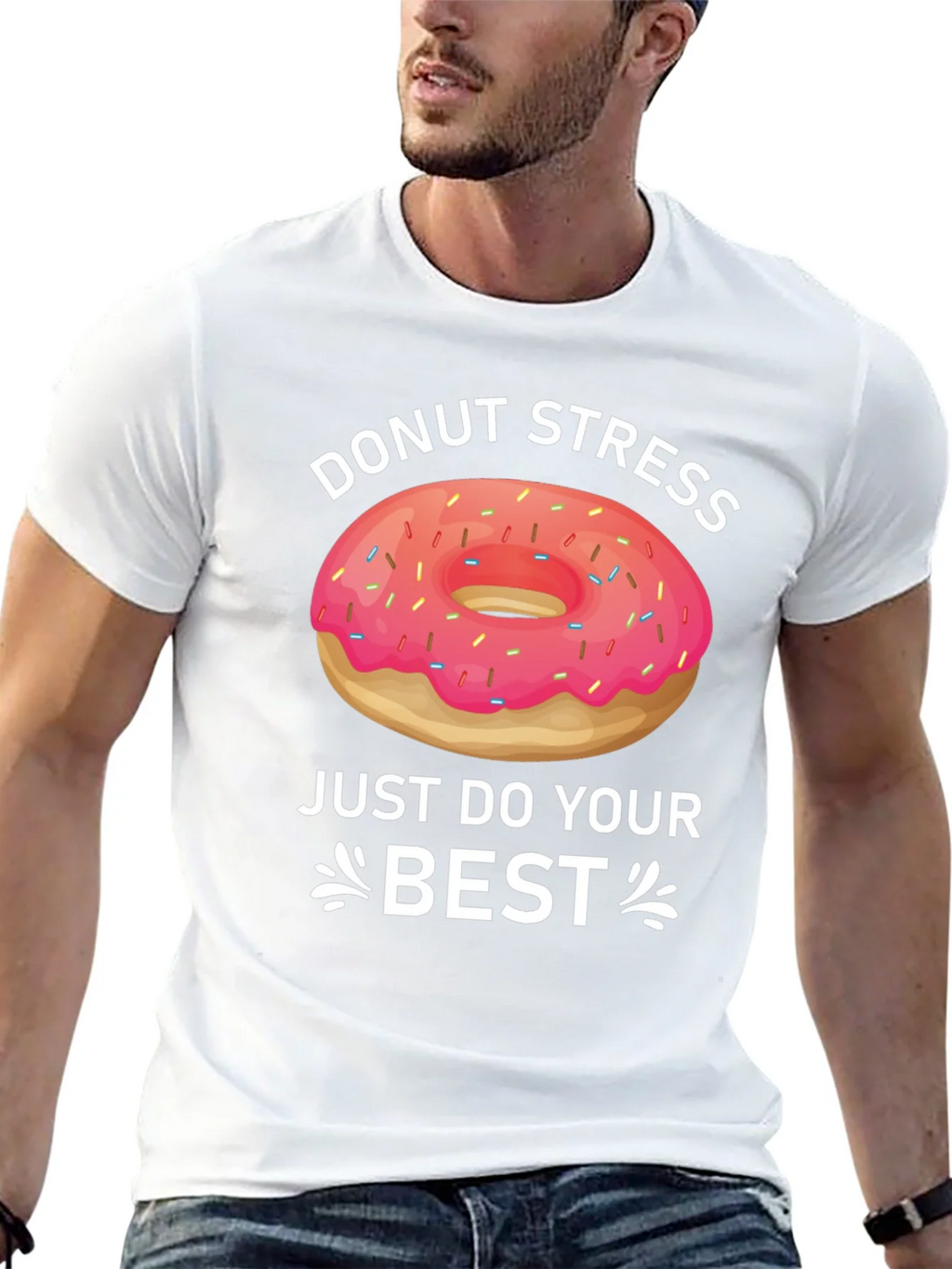 Donut Stress T-Shirt Funny Graphic Tee product image 12