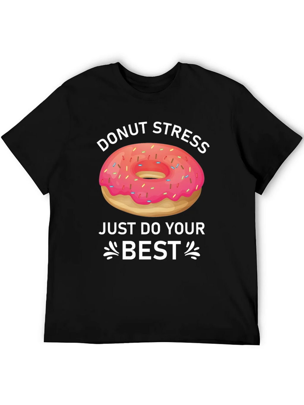 Donut Stress T-Shirt Funny Graphic Tee product image 5