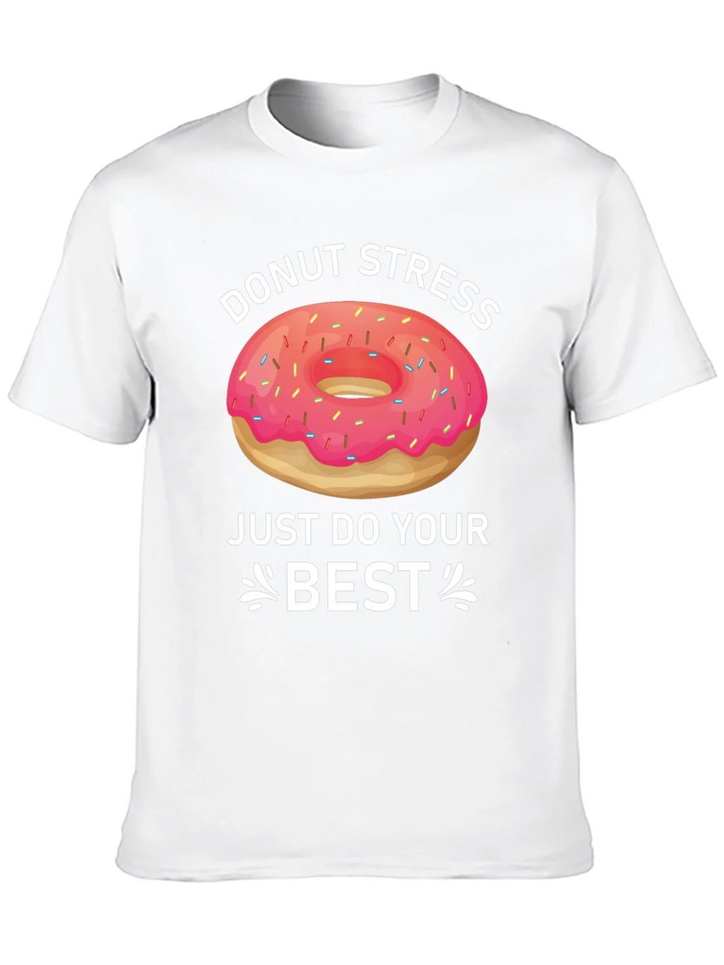 Donut Stress T-Shirt Funny Graphic Tee product image 9