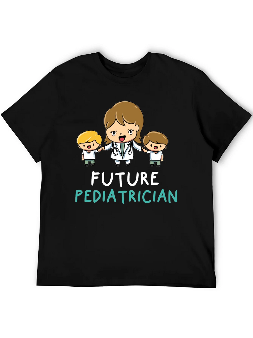 Future Pediatrician Black T-Shirt product image 5