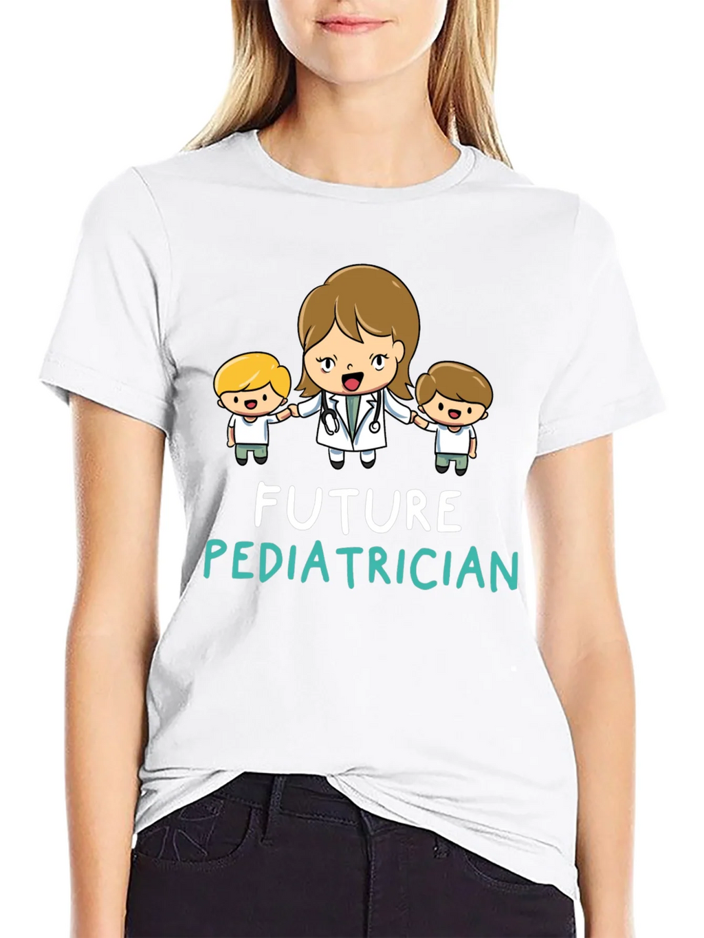 Future Pediatrician Black T-Shirt product image 8