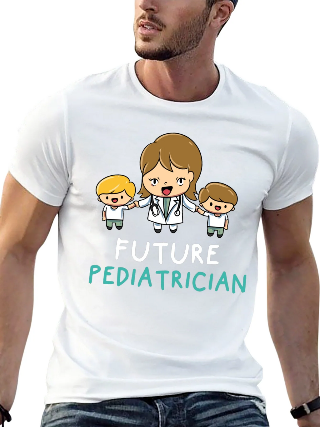 Future Pediatrician Black T-Shirt product image 12