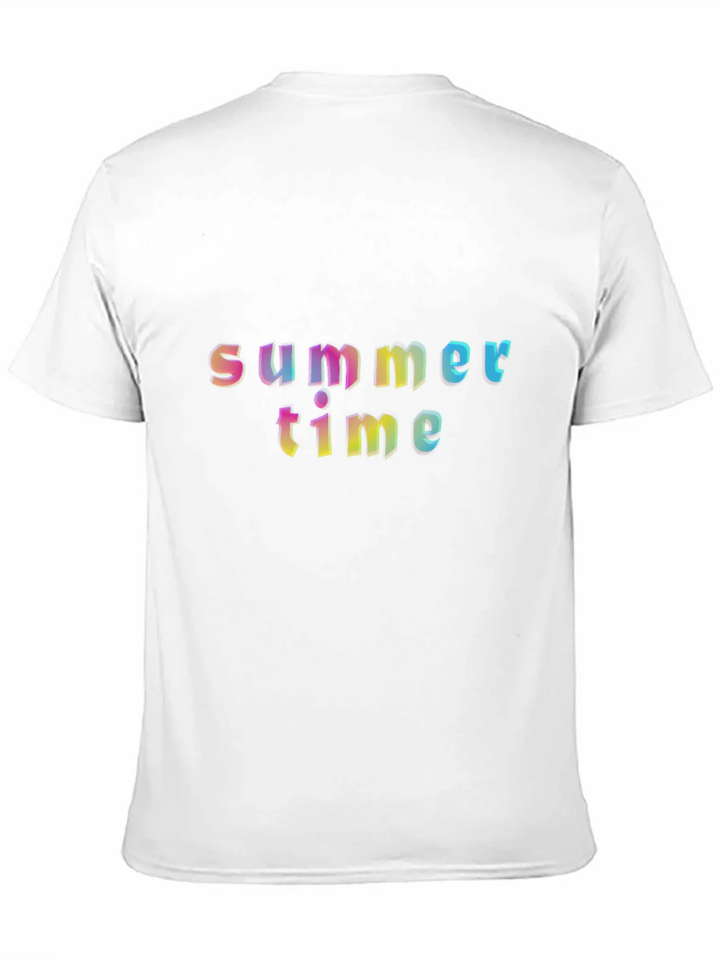 Summer Time Graphic T-Shirt - Rainbow Text Design product image 10