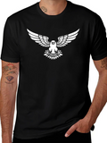 Eagle Graphic Print Black Cotton T-Shirt product image 1