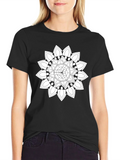 Black T-Shirt with Mandala Design product image 1