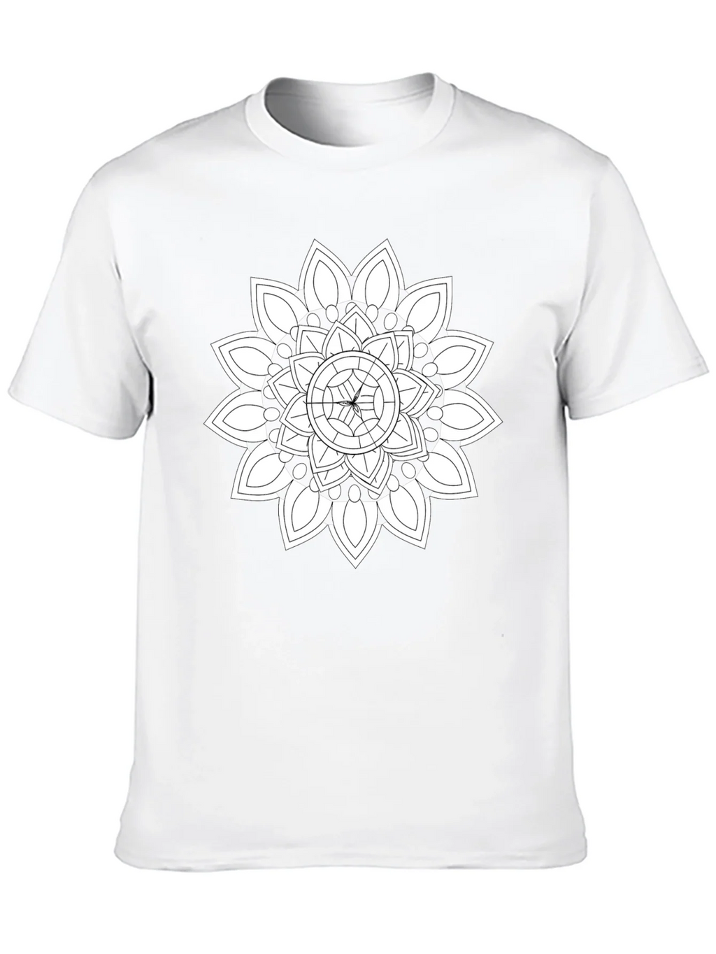 Black T-Shirt with Mandala Design product image 4