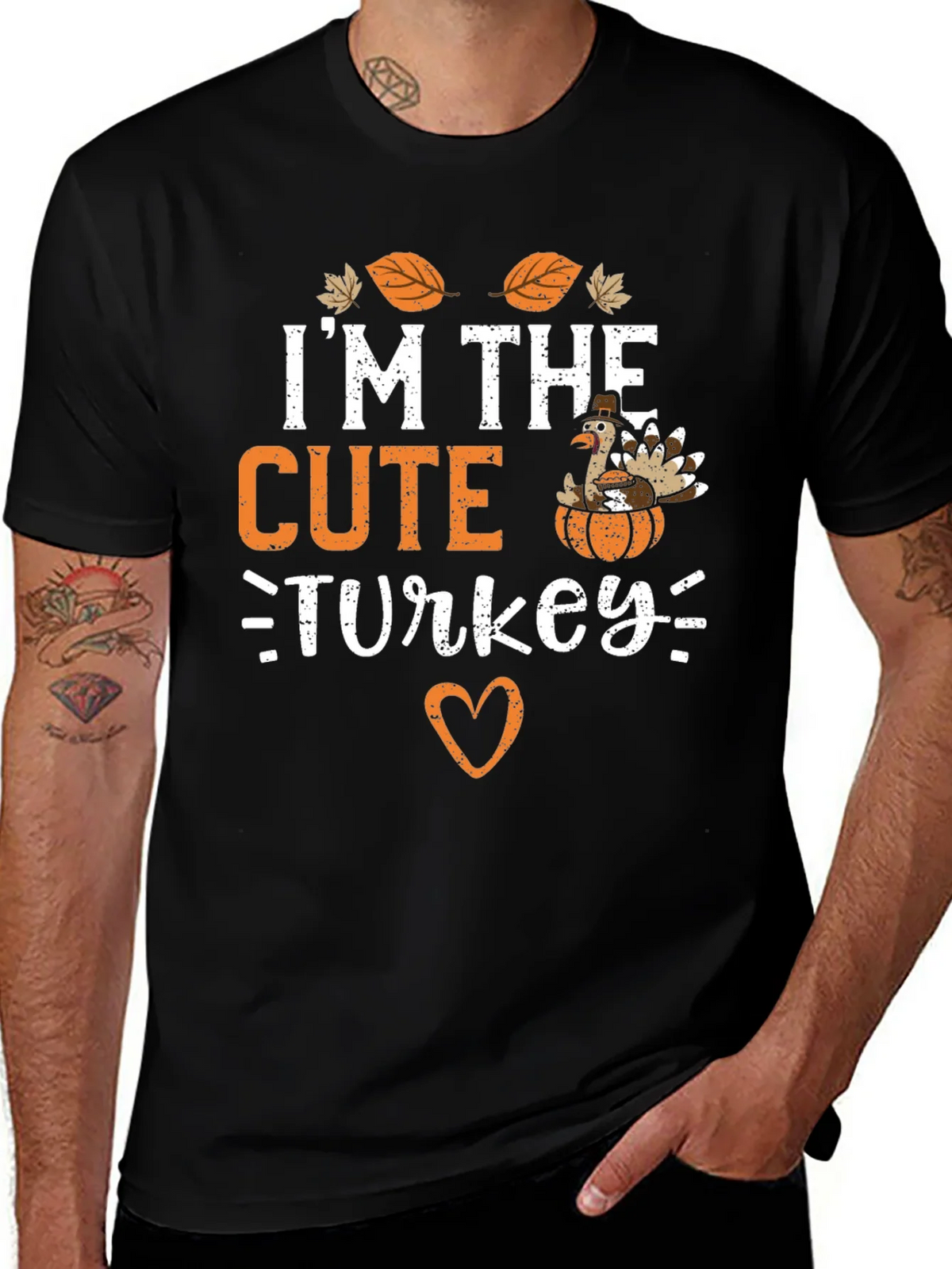Cute Turkey Thanksgiving T-Shirt product image 1
