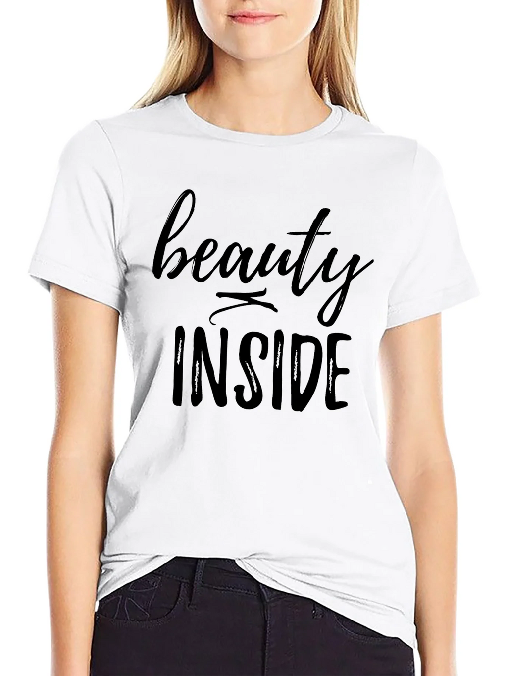 Beauty Inside Graphic Tee - Black T-Shirt product image 8