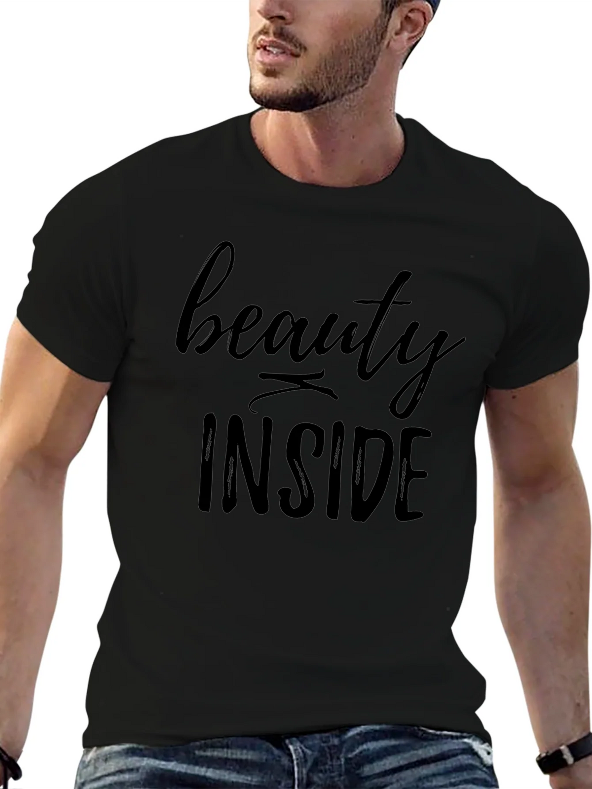 Beauty Inside Graphic Tee - Black T-Shirt product image 6