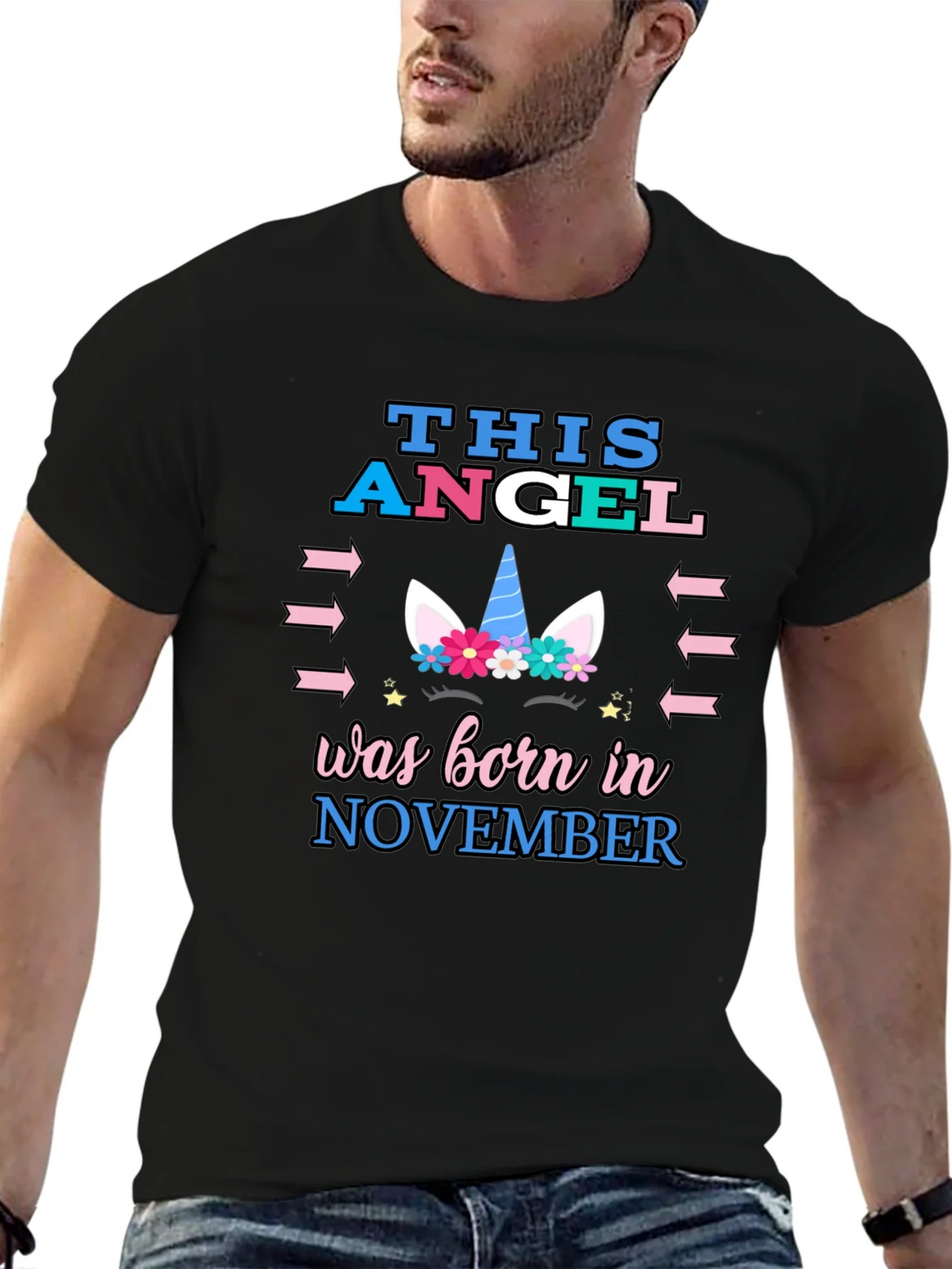 This Angel Born in November T-Shirt product image 6