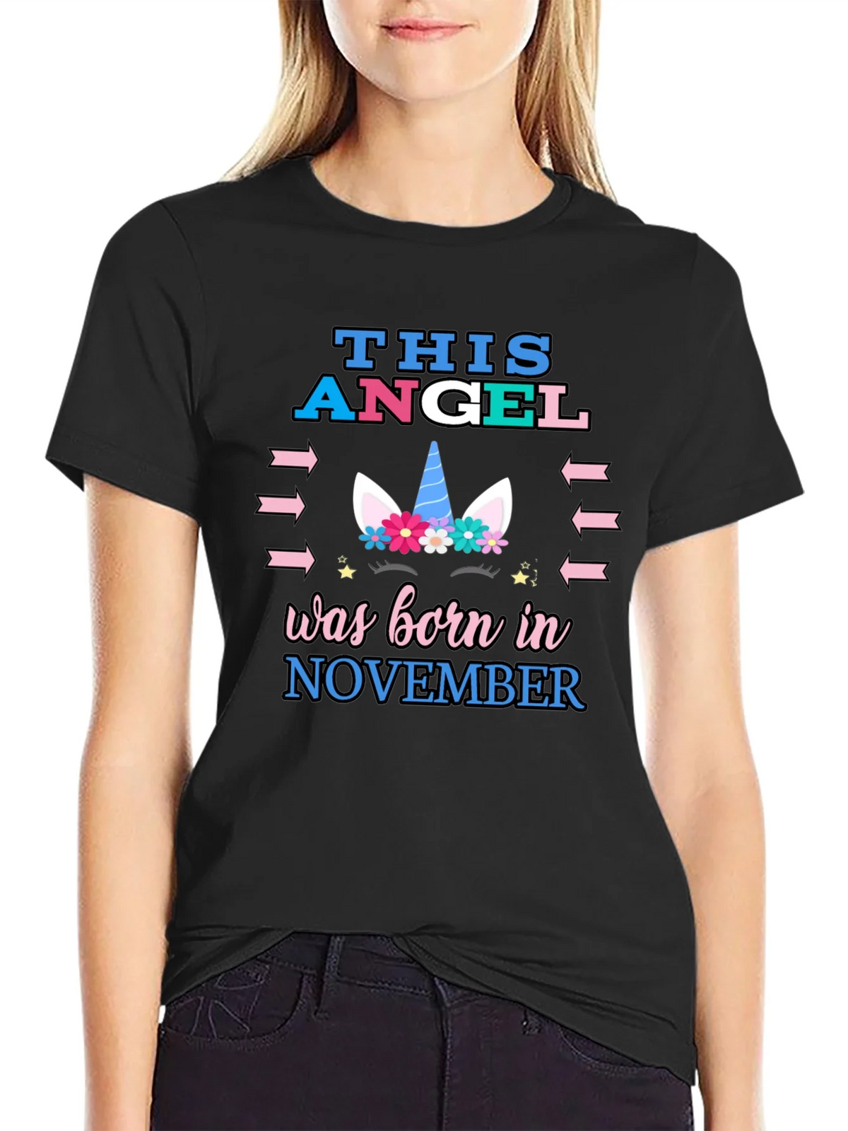 This Angel Born in November T-Shirt product image 2