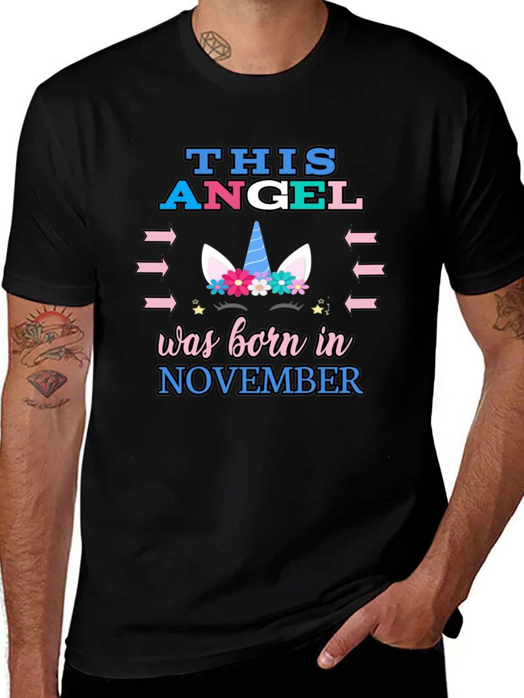 This Angel Born in November T-Shirt product image 1