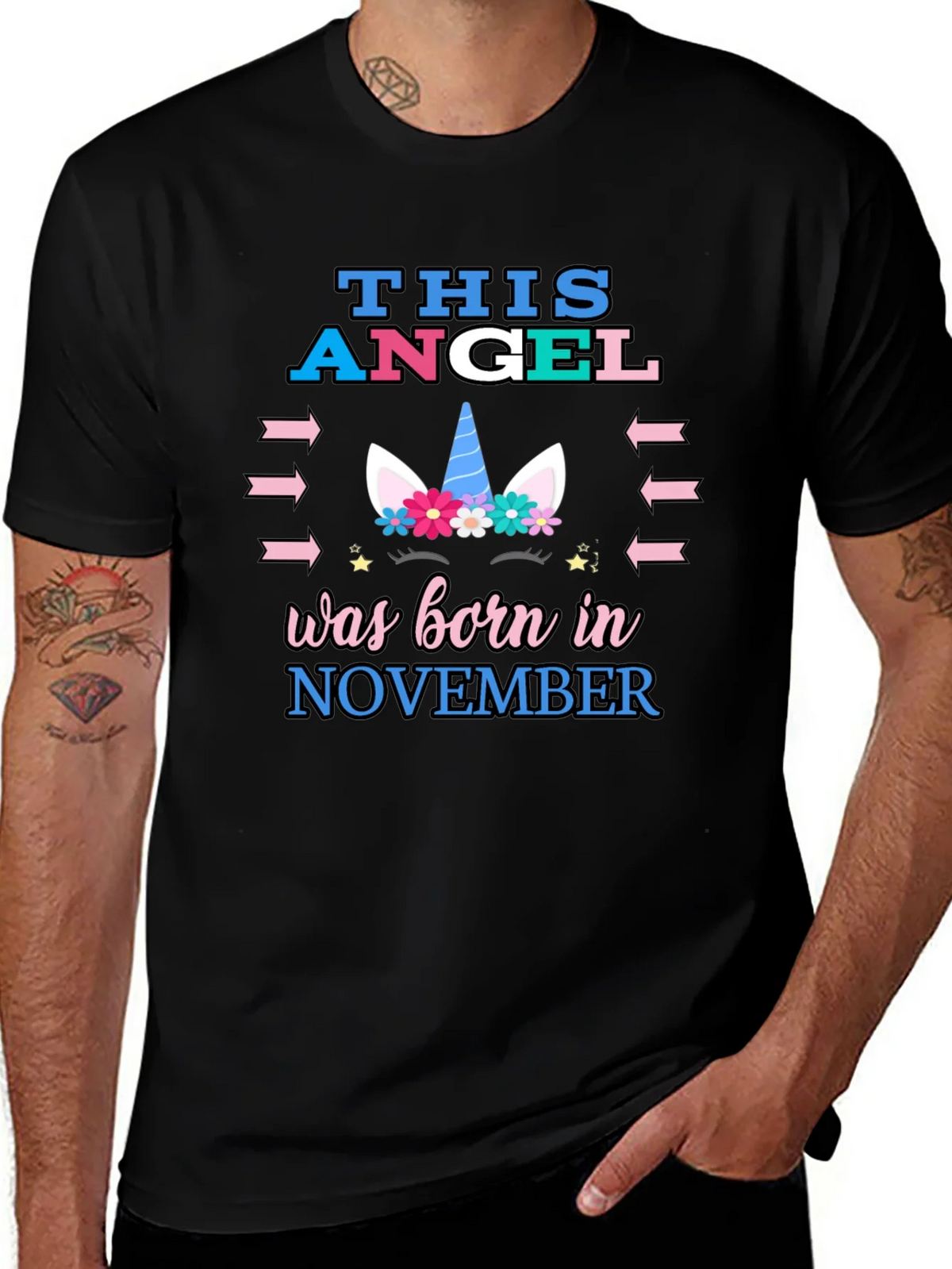 This Angel Born in November T-Shirt product image 1