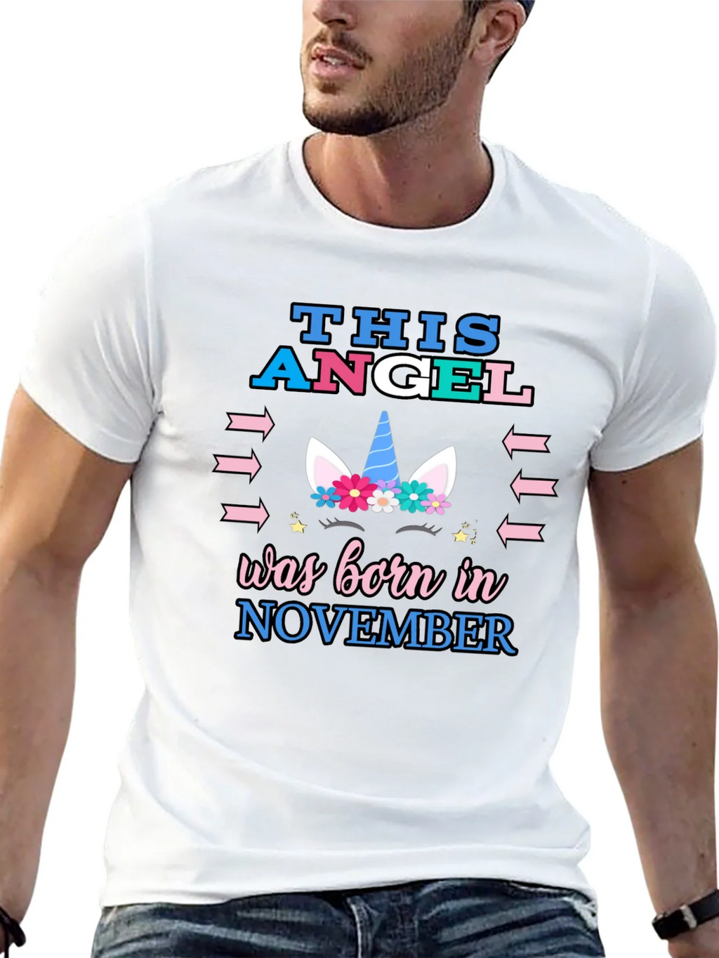 This Angel Born in November T-Shirt product image 12