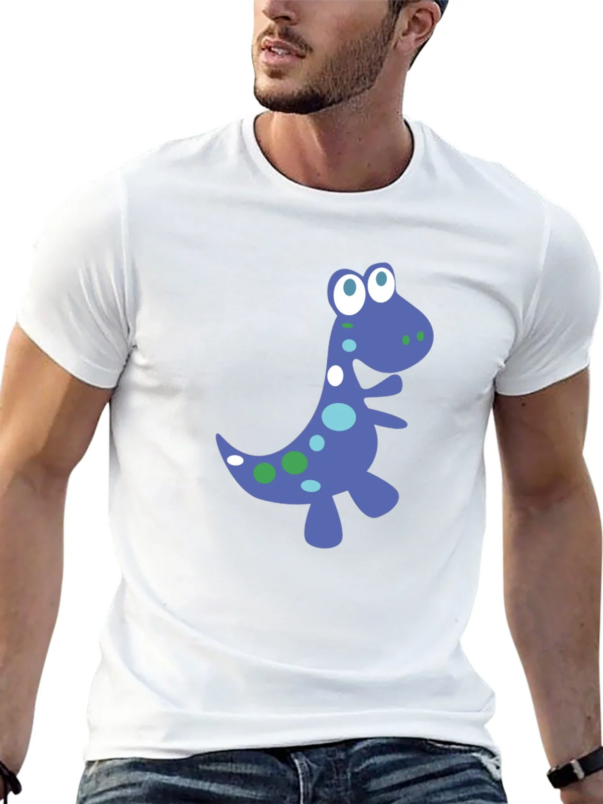 Dino Graphic Tee - Fun Black T-Shirt product image 12