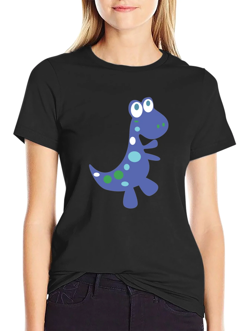 Dino Graphic Tee - Fun Black T-Shirt product image 2
