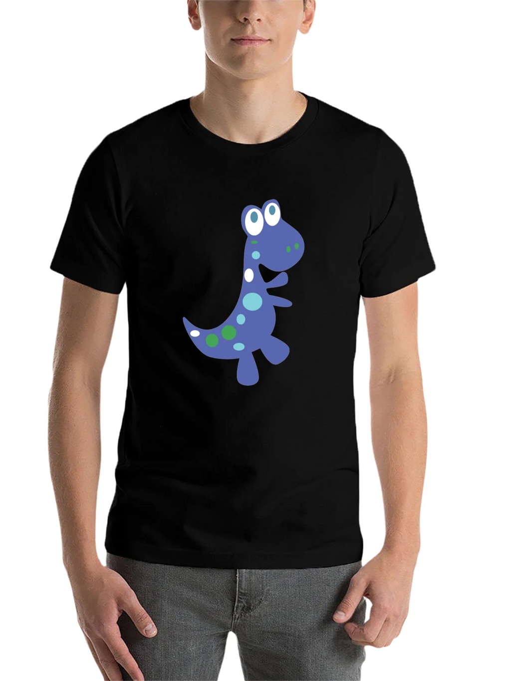 Dino Graphic Tee - Fun Black T-Shirt product image 4
