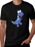 Dino Graphic Tee - Fun Black T-Shirt product image 1