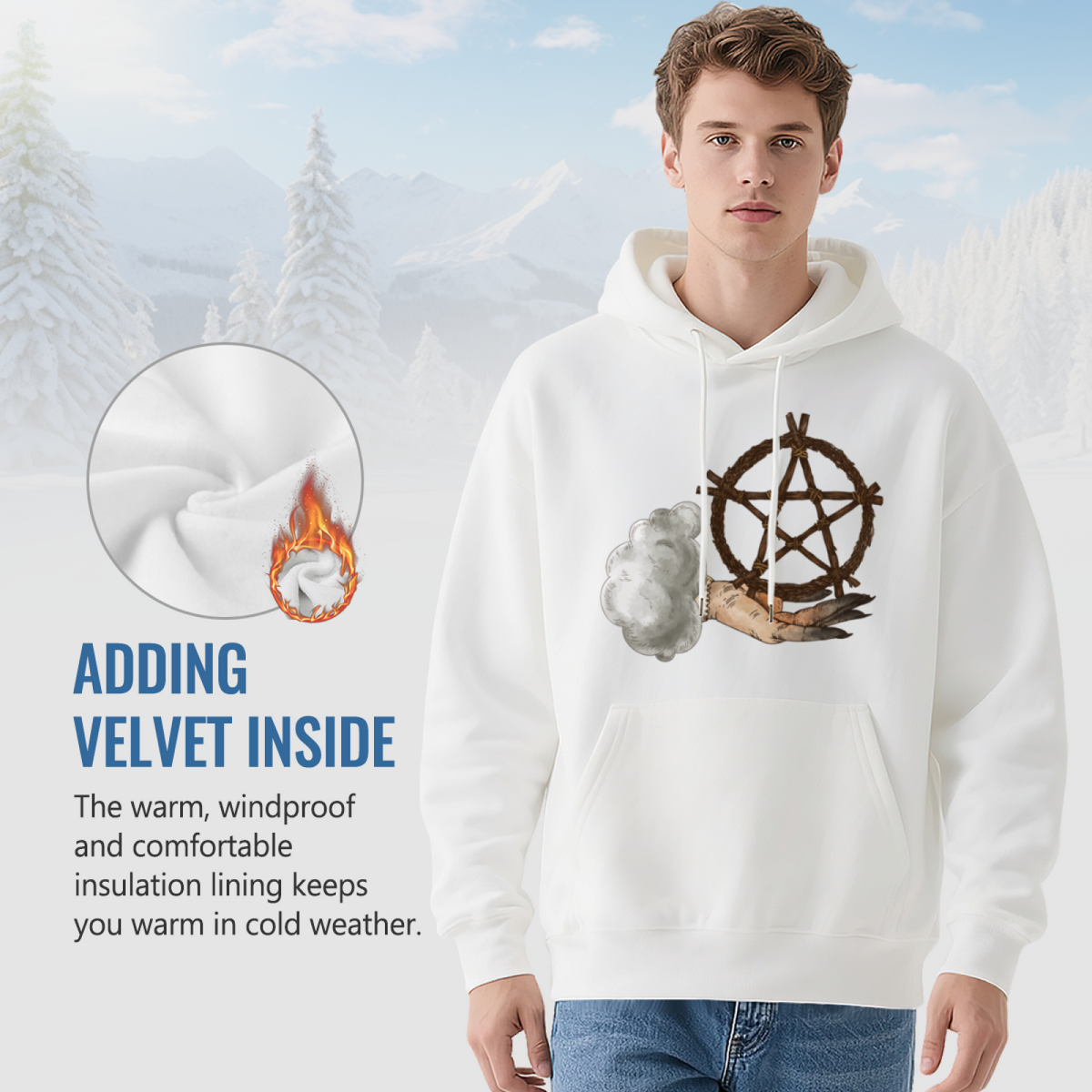 Retro Vintage Hoodie - Stand Out Design Pullover #0658 product image 7