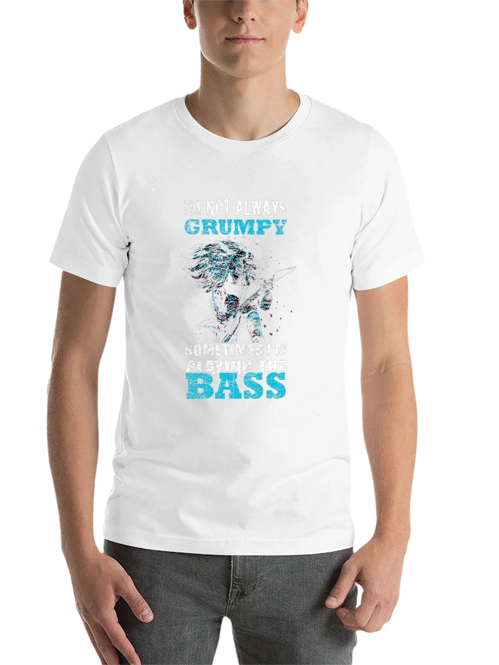 Grumpy Bass Player Graphic T-Shirt product image 10